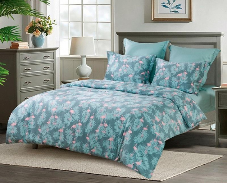 Постельное белье из печатного сатина SAILID B-212-4 семейное