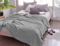 Плед однотонный из микрофибры TANGO ALLEGRIA AL-21 серый 150х200