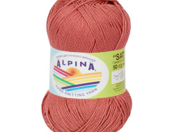 Пряжа ALPINA SATI №027 темно-розовая 100% мерсеризованный хлопок 10 шт х 50 гр, 170 м +/- 10 м