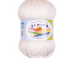 Пряжа ALPINA NORI №03 молочная 56% акрил, 44% хлопок 10 шт х 50 гр, 100 м +/- 5 м