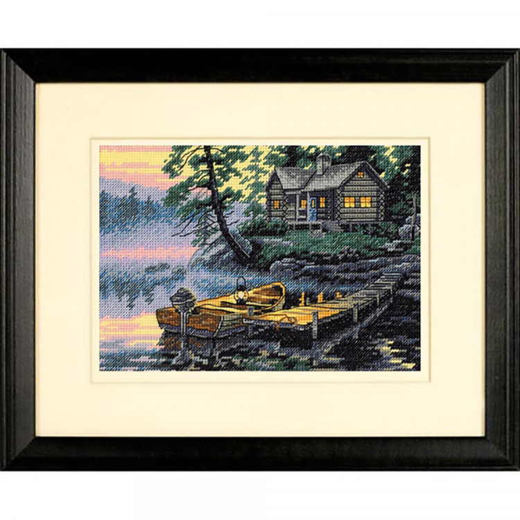 Набор для вышивания DIMENSIONS 65091 Утро на озере 17x12 см