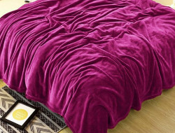 Плед однотонный из микрофибры TANGO ALLEGRIA AL-22 фуксия 150х200