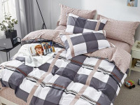 Постельное белье из твила TANGO квадри 50х70 (2шт) семейное