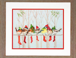 Набор для вышивания DIMENSIONS 70-08970 Зимние сборы 23x30 см