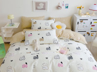 Постельное белье из твил-сатина TANGO мяу 70х70 (2шт) 2-спальное