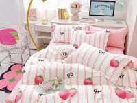 Постельное белье из твил-сатина TANGO клубнички 70х70 (2шт) 2-спальное