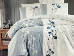 Постельное белье из ранфорса KARVEN N031 CAMELIA GREY 50х70 (2шт), 70х70 (2шт) семейное