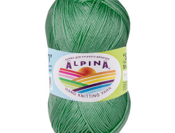 Пряжа ALPINA SATI №079 серо-зеленая 100% мерсеризованный хлопок 10 шт х 50 гр, 170 м +/- 10 м