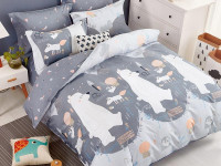Постельное белье из твила TANGO мишки на севере 50х70 (2шт), 70х70 (2шт) евро