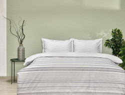 Постельное белье из ранфорса TAC RANFORCE CHAIN серое 1,5-спальное