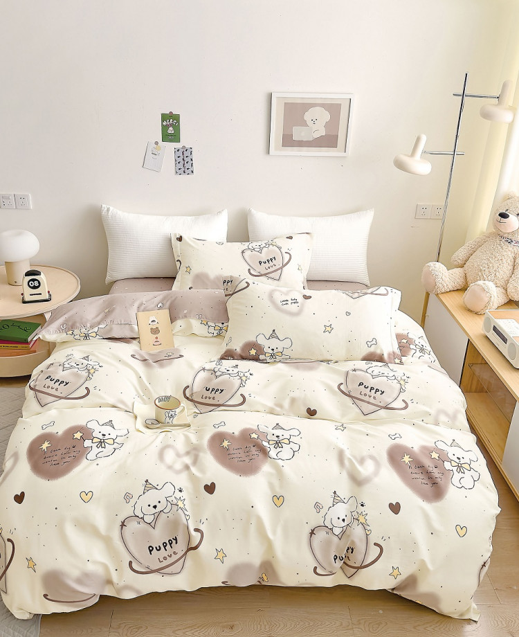 Постельное белье из твил-сатина в ПВХ TANGO puppy love 50х70 (2шт) евро