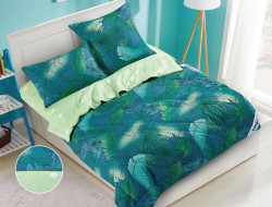 Постельное белье из микросатина с одеялом TANGO Y-35 DE VERANO 50х70 (2шт) семейное