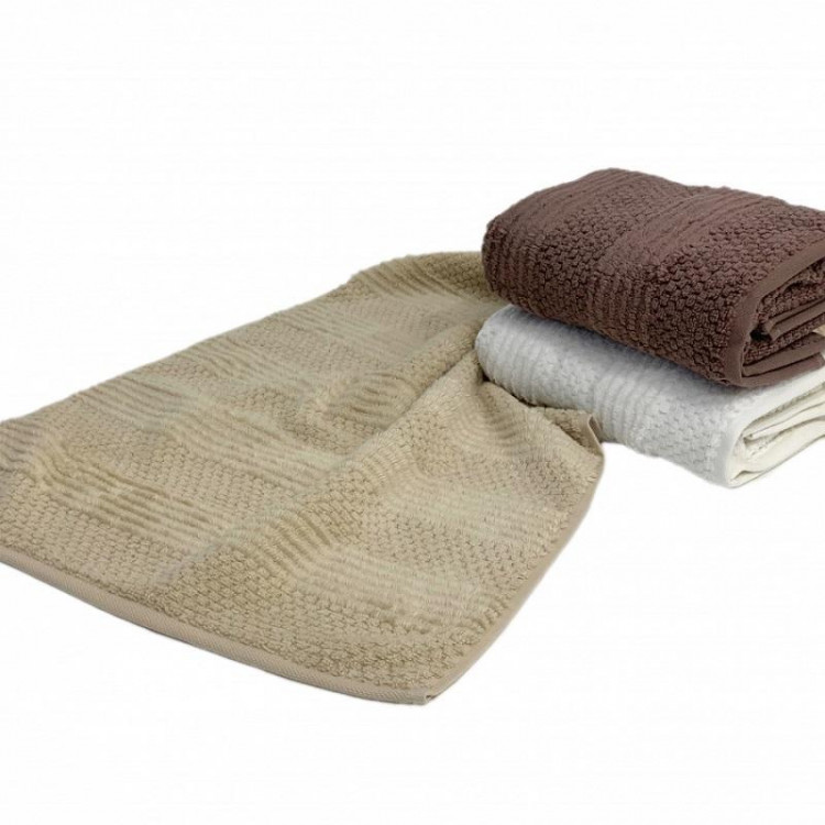 Набор полотенец махровых хлопковых KARVEN MICRO COTTON PREMIUM HS1008 NESHA V1 70х140 (3шт)