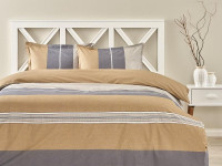 Постельное белье из ранфорса TAC RANFORCE VERA серое 1,5-спальное