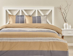 Постельное белье из ранфорса TAC RANFORCE VERA серое 1,5-спальное