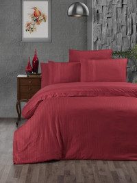 Постельное белье из DELUXE ранфорса KARVEN N030 GALA RED 50х70 (2шт), 70х70 (2шт) семейное