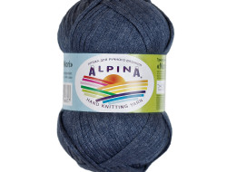 Пряжа ALPINA NORI №13 темно-синяя 56% акрил, 44% хлопок 10 шт х 50 гр, 100 м +/- 5 м