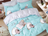 Постельное белье двухстороннее из твила TANGO love mom 50х70 (1шт), 70х70 (1шт) 1,5-спальное