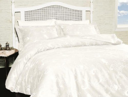 Постельное белье из сатина KARVEN N021 CARMINA WHITE 50х70 (2шт), 70х70 (2шт) евро