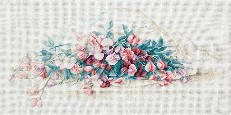 Набор для вышивания PANNA Золотая коллекция C-1868 ДУШИСТЫЙ ГОРОШЕК 47х24