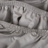 Простыня на резинке из сатина SAILID SL-5-160 серая 160х200х25