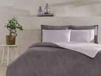 Постельное белье из ранфорса TAC RANFORCE RIVEN серое 1,5-спальное