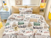 Постельное белье из твил-сатина TANGO exited 50х70 (2шт) 1,5-спальное