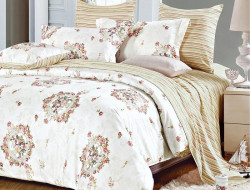 Постельное белье двухстороннее из твил-сатина SAILID BP-137-3 евро