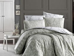 Постельное белье из ранфорса KARVEN N031 ZENA GREEN 50х70 (2шт), 70х70 (2шт) семейное