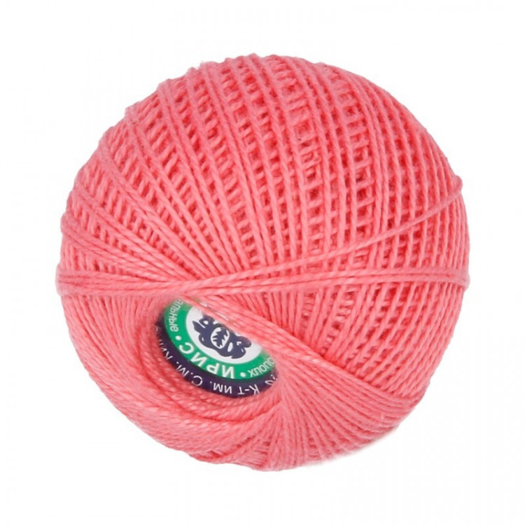 Пряжа СПБ ИРИС №1012 красно-розовая 100% мерсеризованный хлопок 20 шт х 25 гр, 150 м