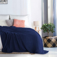 Плед однотонный фланелевый TANGO BARRETTA 06 синий 200х220