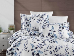 Постельное белье из страйп сатина с цветным принтом KARVEN N251-SB013 50х70 (2шт), 70х70 (2шт) семейное