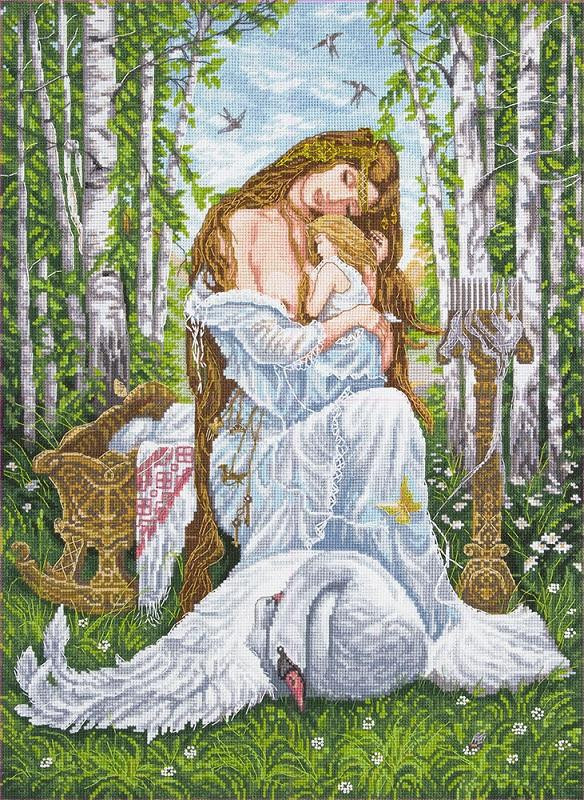 Набор для вышивания PANNA Золотая коллекция SO-1895 ОБЕРЕГ ЛАДА 32х43