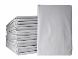 Простыня из египетского хлопка на резинке 180х200х30 ASABELLA 1385-P/180 серая