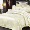 Постельное белье из жаккарда с оборкой KARVEN N008-641 50х70 (2шт), 70х70 (2шт) евро