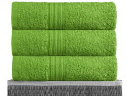 Простыня махровая BAYRAMALY зеленая 150х210