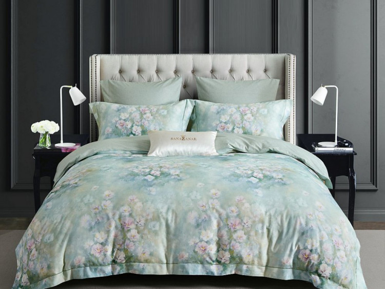 Постельное белье из фланели ASABELLA Акватическая палитра 50х70 (2шт) и 70х70 (2шт) семейное