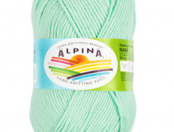 Пряжа ALPINA NANA №14 мятная 70% хлопок, 30% полиамид 10 шт х 50 гр, 105 м +/- 10 м