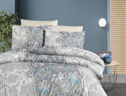 Постельное белье из ранфорса KARVEN N022 POLCA GREY 50х70 (1шт), 70х70 (1шт) 1,5-спальное