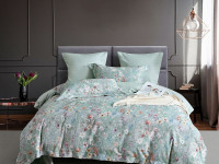Постельное белье из фланели ASABELLA Мятная прохлада 50х70 (2шт) и 70х70 (2шт) евро