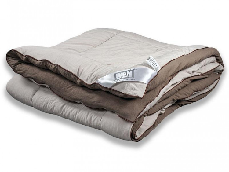 Одеяло стеганое АЛЬВИТЕК FLUFFY DREAM ОЖЛ-О-15 мокко-бежевое 140x205 легкое