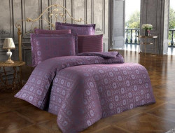 Постельное белье из бамбука KARVEN N065 JARDIN бордовое 50х70 (4шт) евро