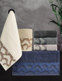 Набор полотенец махровых хлопковых KARVEN H2251 KOEN 50х90 (6шт)