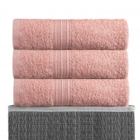 Полотенце махровое BAYRAMALY персиковое 70х140