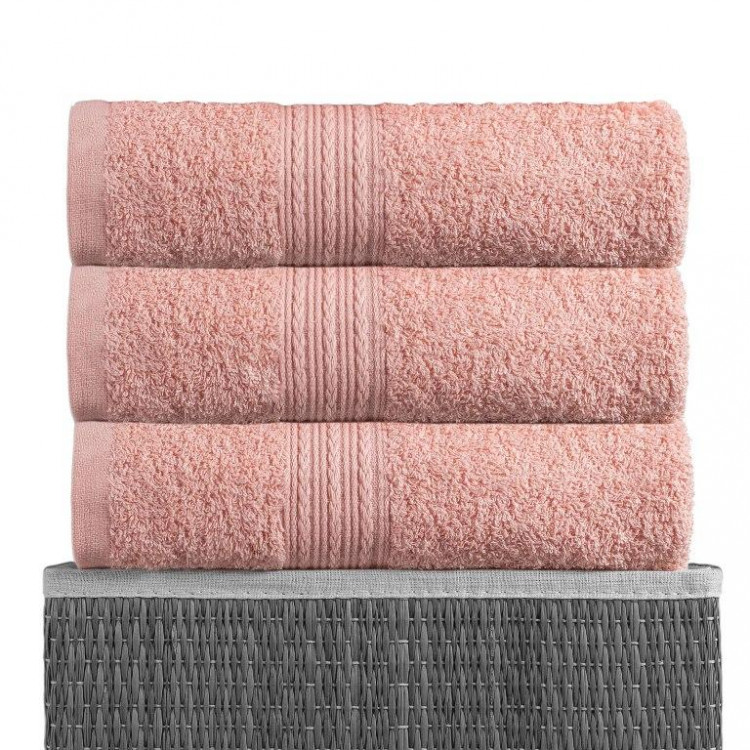 Полотенце махровое BAYRAMALY персиковое 70х140