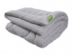 Одеяло стеганое АЛЬВИТЕК АДАЖИО-ЭКО серое 140x205 всесезонное