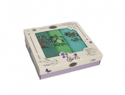 Набор кухонных полотенец вафельных хлопковых KARVEN HM746 ОЛИВА V1 40х60 (3шт)