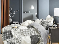 Постельное белье из сатина TANGO даммето 50х70 (1шт) и 70х70 (1шт) 1,5-спальное