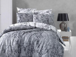 Постельное белье из ранфорса KARVEN N023 ZENA GREY 50х70 (2шт), 70х70 (2шт) евро