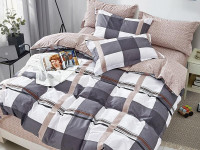Постельное белье из твила TANGO квадри 70х70 (2шт) семейное